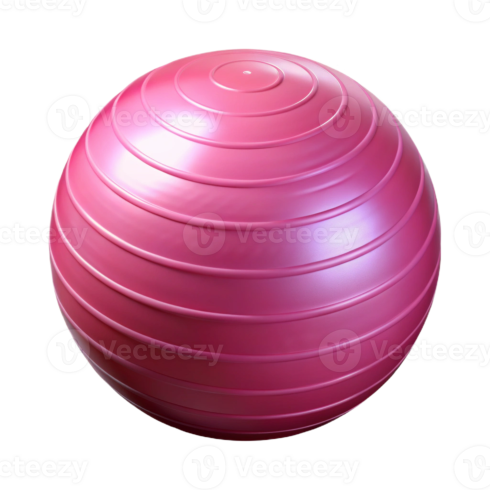 beautiful traditional Exercise Ball Pink Isolated Transparent Background professional png
