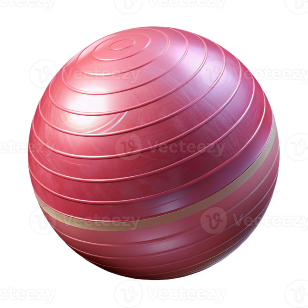 wonderful vintage Exercise Ball Pink Isolated Transparent Background premium png