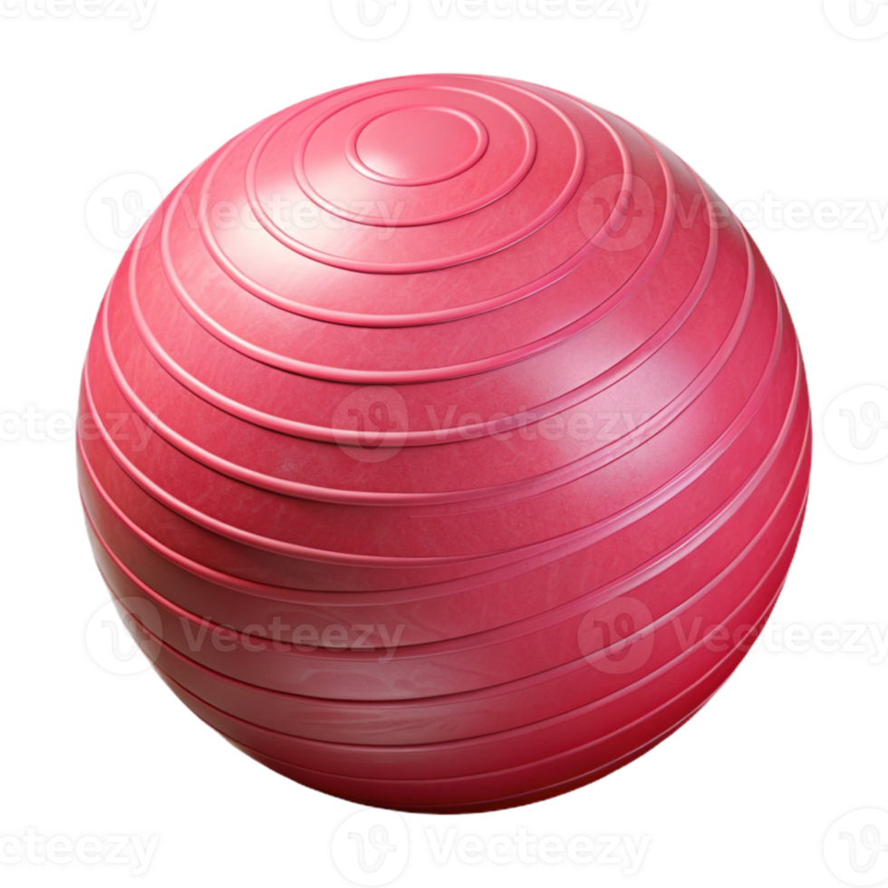 magnificent minimalist Exercise Ball Pink Textured Transparent Background Isolated genuine png