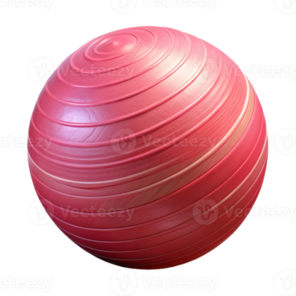 wonderful rustic Exercise Ball Pink Textured Transparent Background Isolated original png