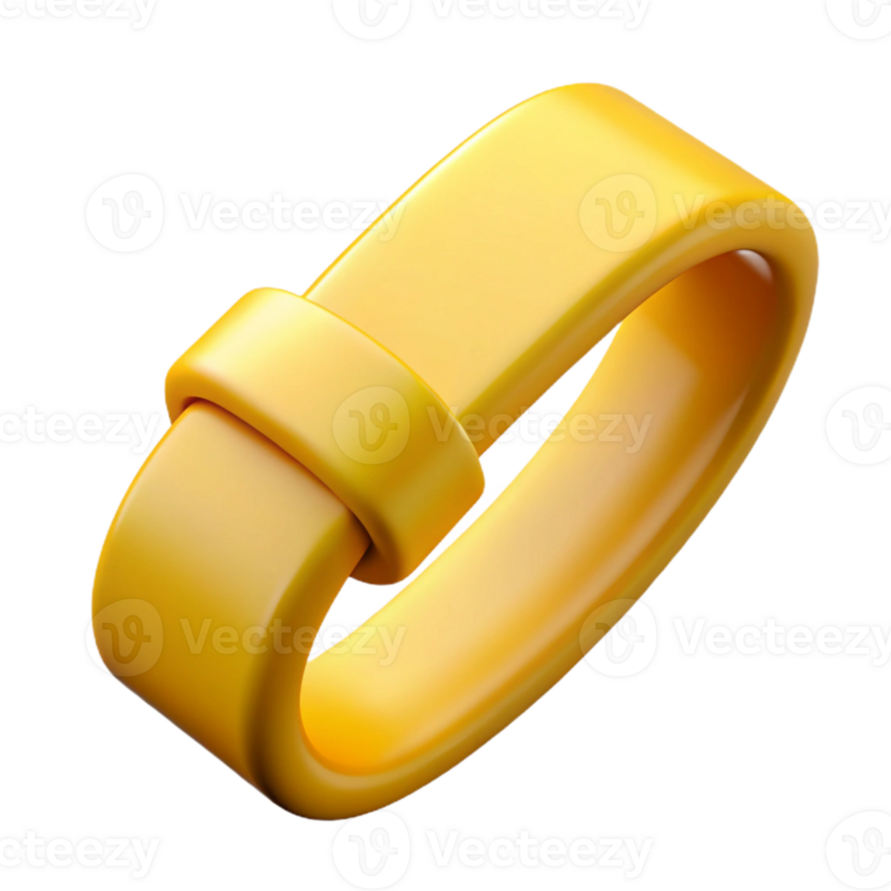 impressive abstract Exercise Band Yellow Elastic Isolated Element high quality png