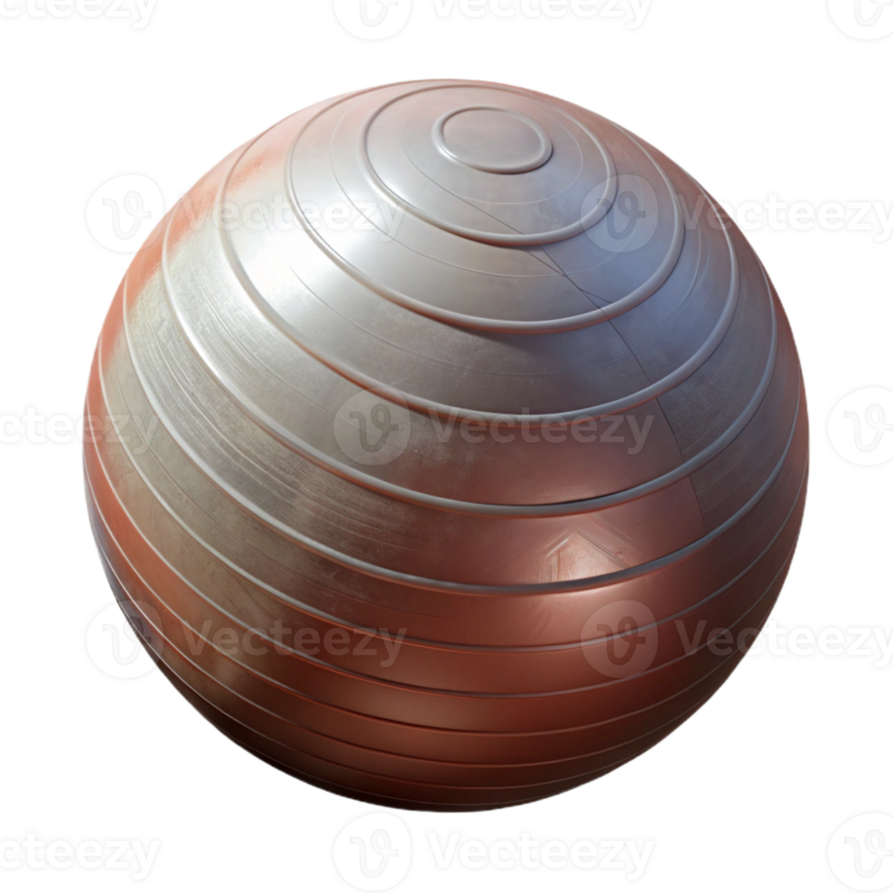 vibrant traditional Exercise Ball Isolated with Inflated Design exclusive png
