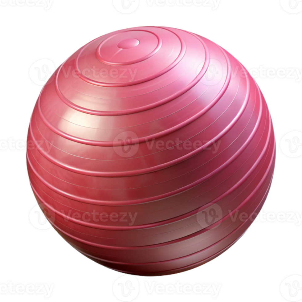 serene vintage Exercise Ball Pink Transparent Background Cutout professional png