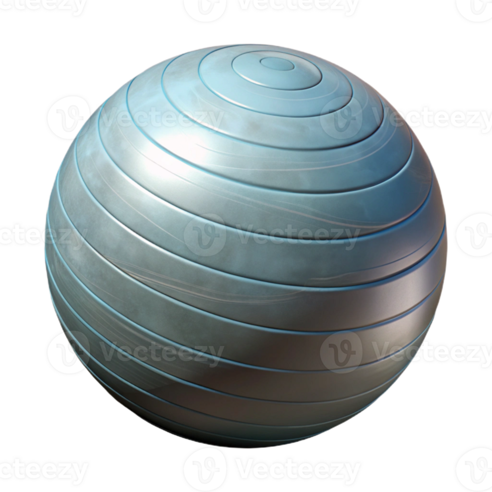 stunning creative Exercise Ball Isolated with Inflated Design original png