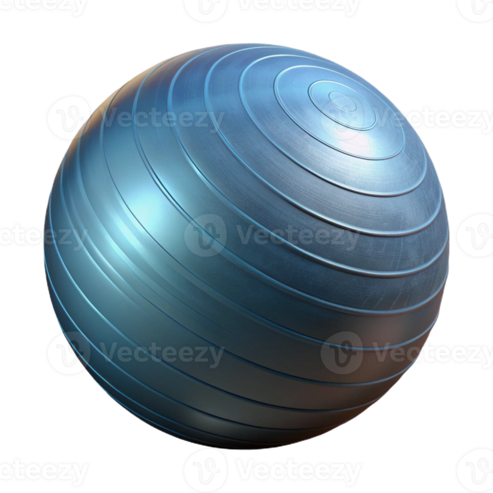 magnificent creative Exercise Ball Isolated with Inflated Design detailed png