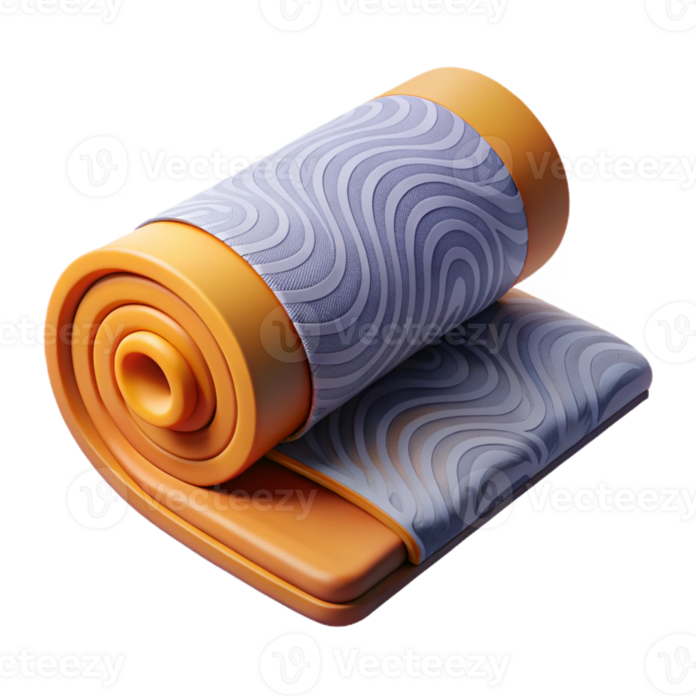serene classic Exercise Mat Rolled Up Isolated Element genuine png