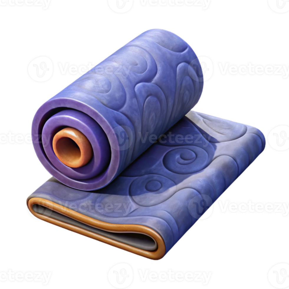 magnificent abstract Exercise Mat Rolled Up Isolated Element premium png