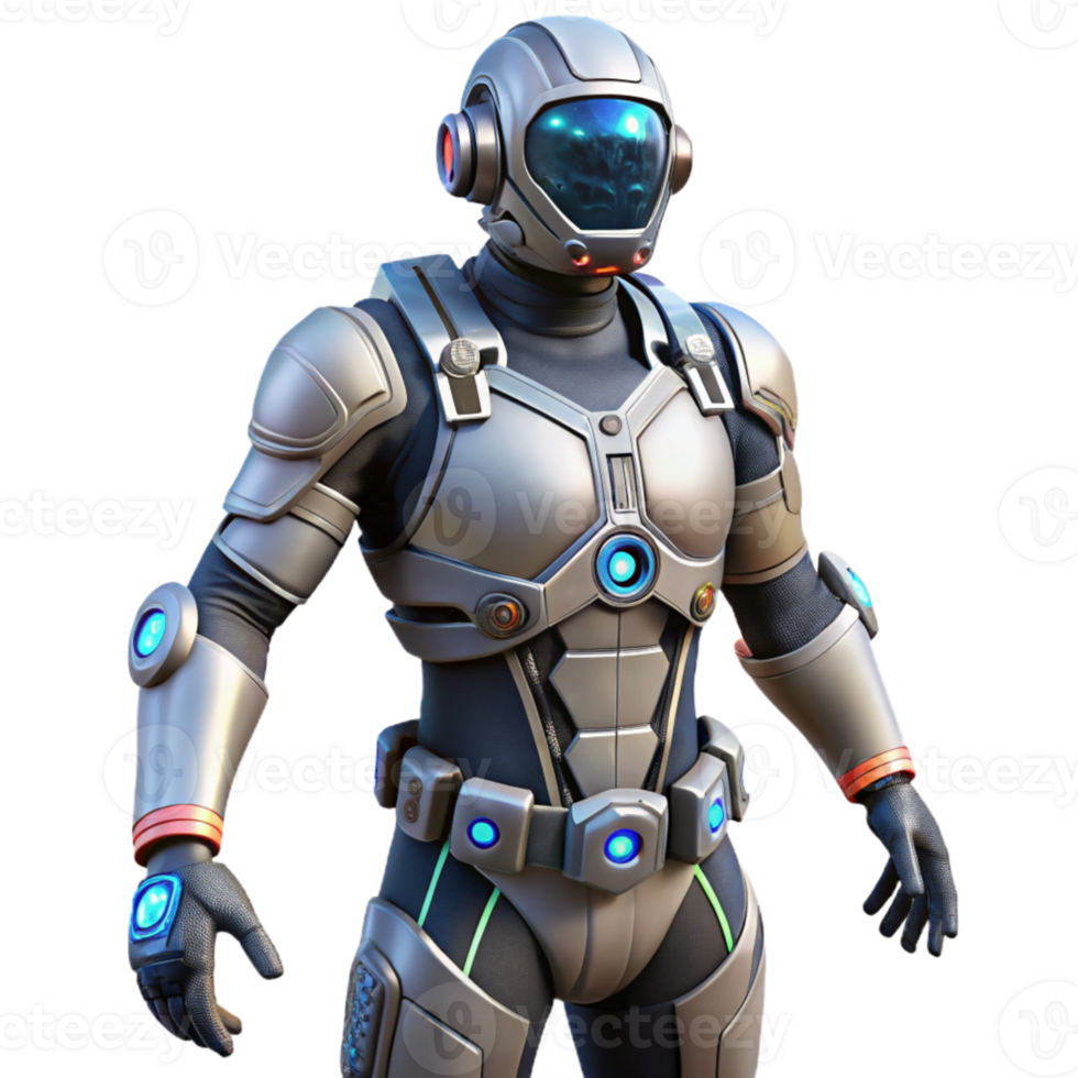 vibrant modern Exoskeleton Suit with Power Assist Functionality Transparent genuine png