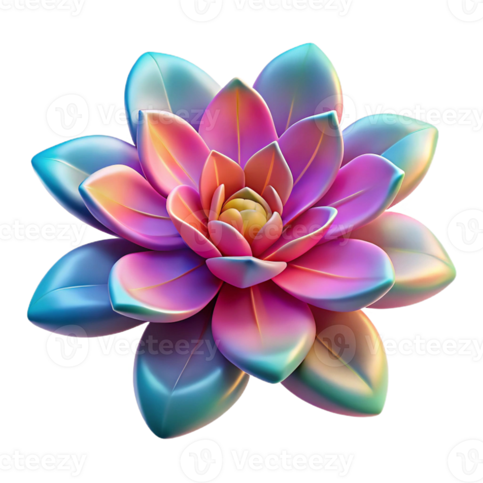 wonderful creative Exotic Flower Transparent Background with Vibrant Colors premium png