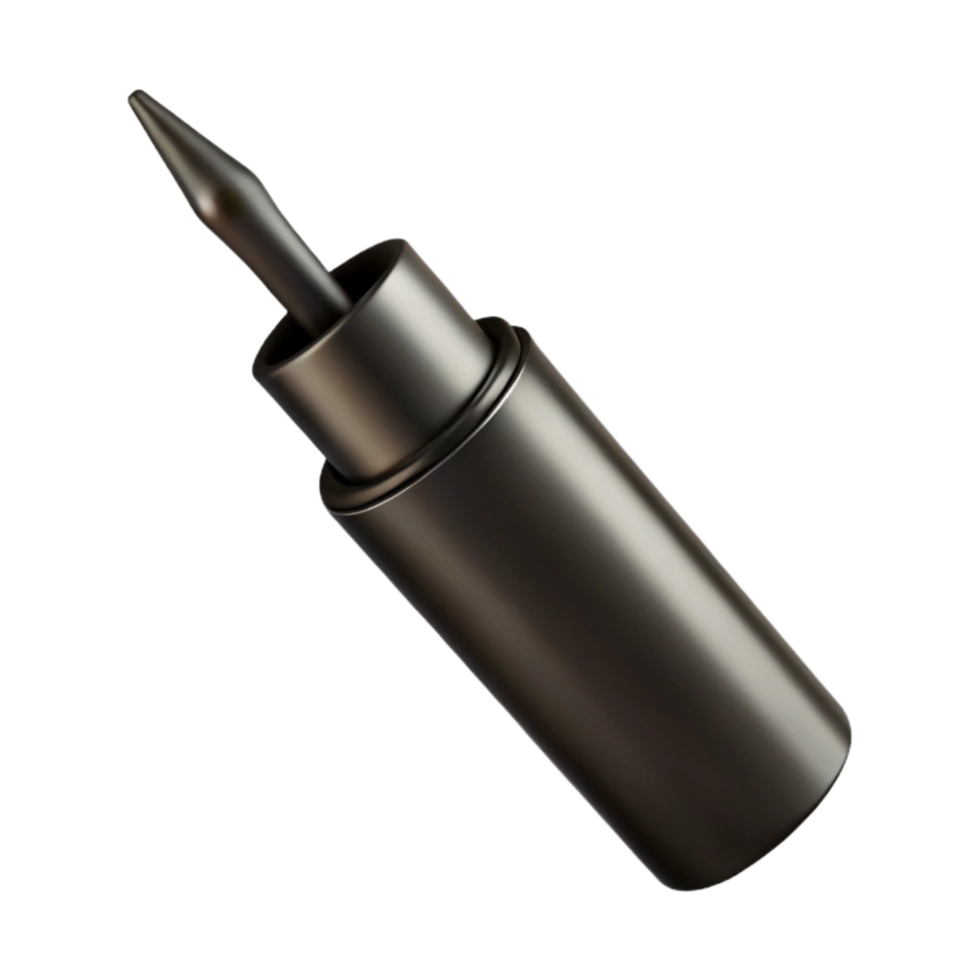 beautiful abstract Eyeliner Liquid Black with Fine Tip Isolated premium png