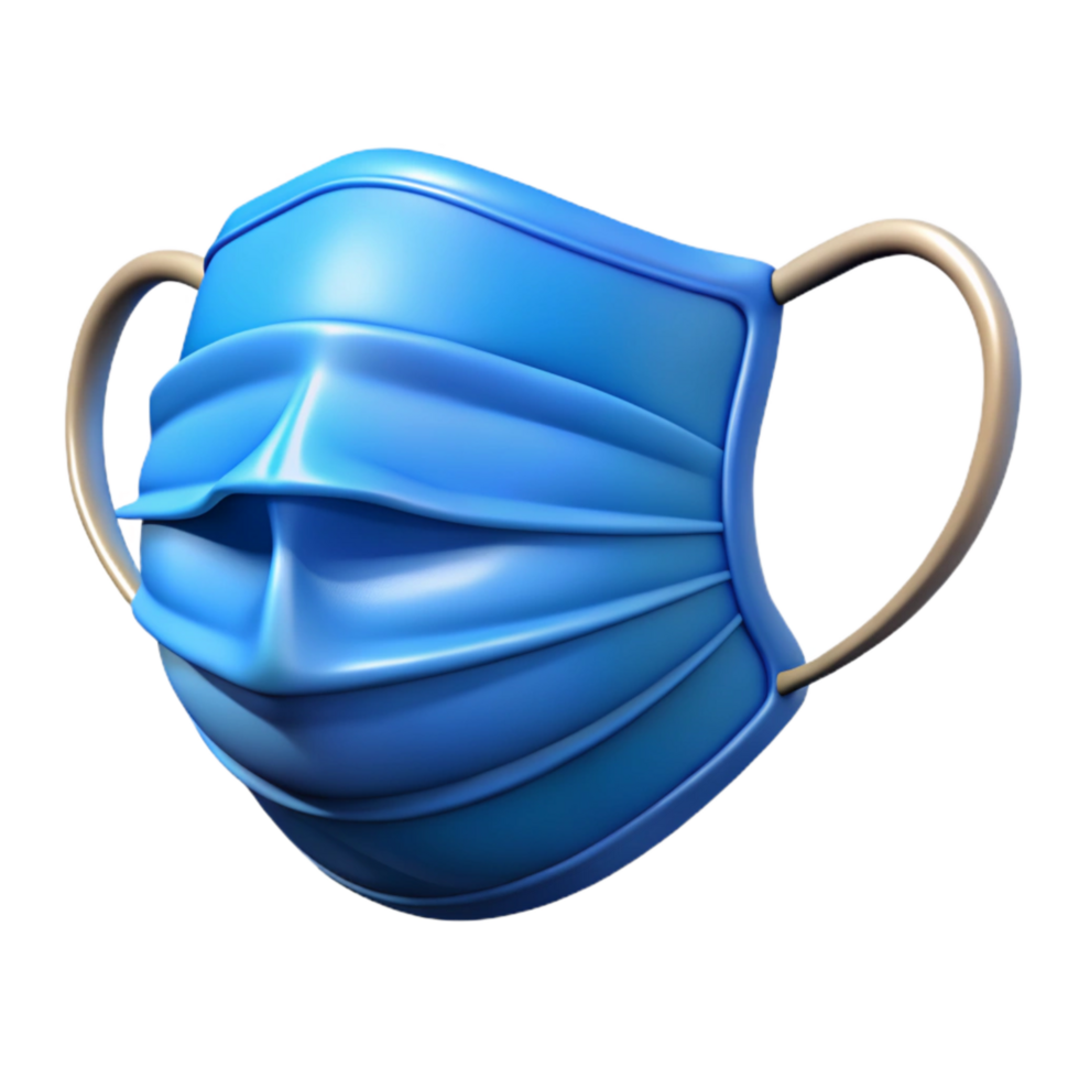 elegant classic Face Mask Blue Protective Covering Cutout exclusive png