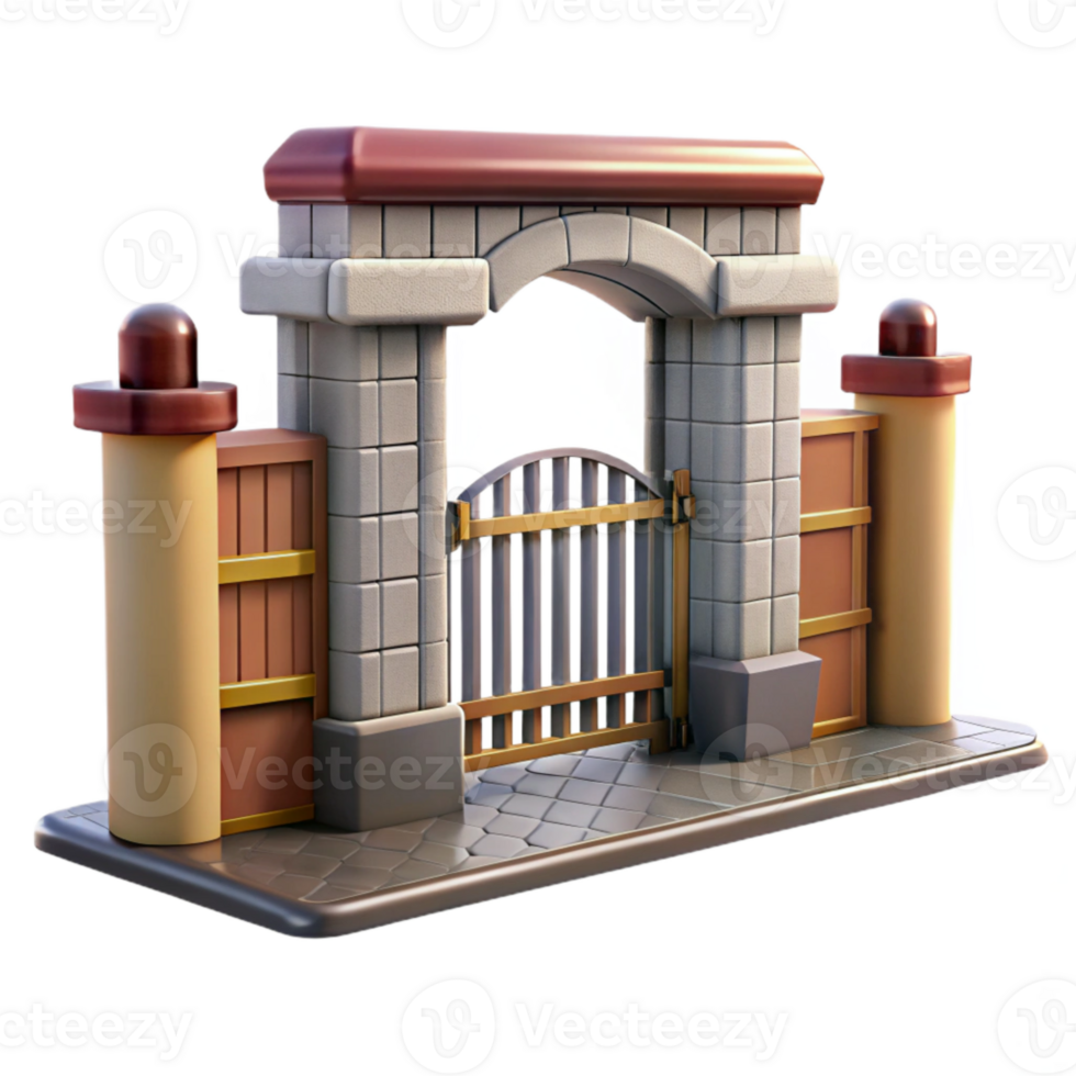 beautiful abstract Factory Gate Open Welcome View Isolated exclusive png