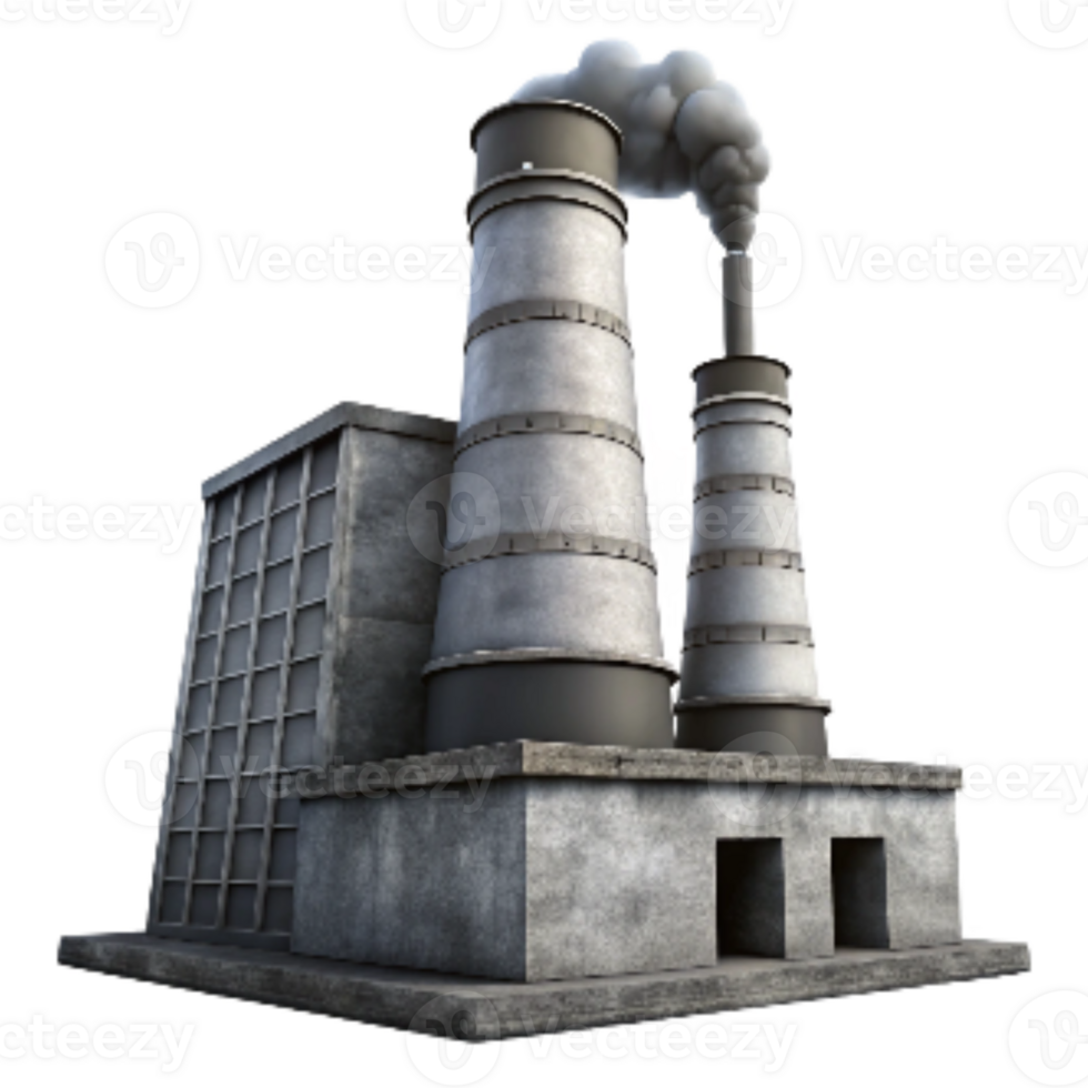 magnificent rustic Factory Smokestack Grey Scale Transparent Background exclusive png