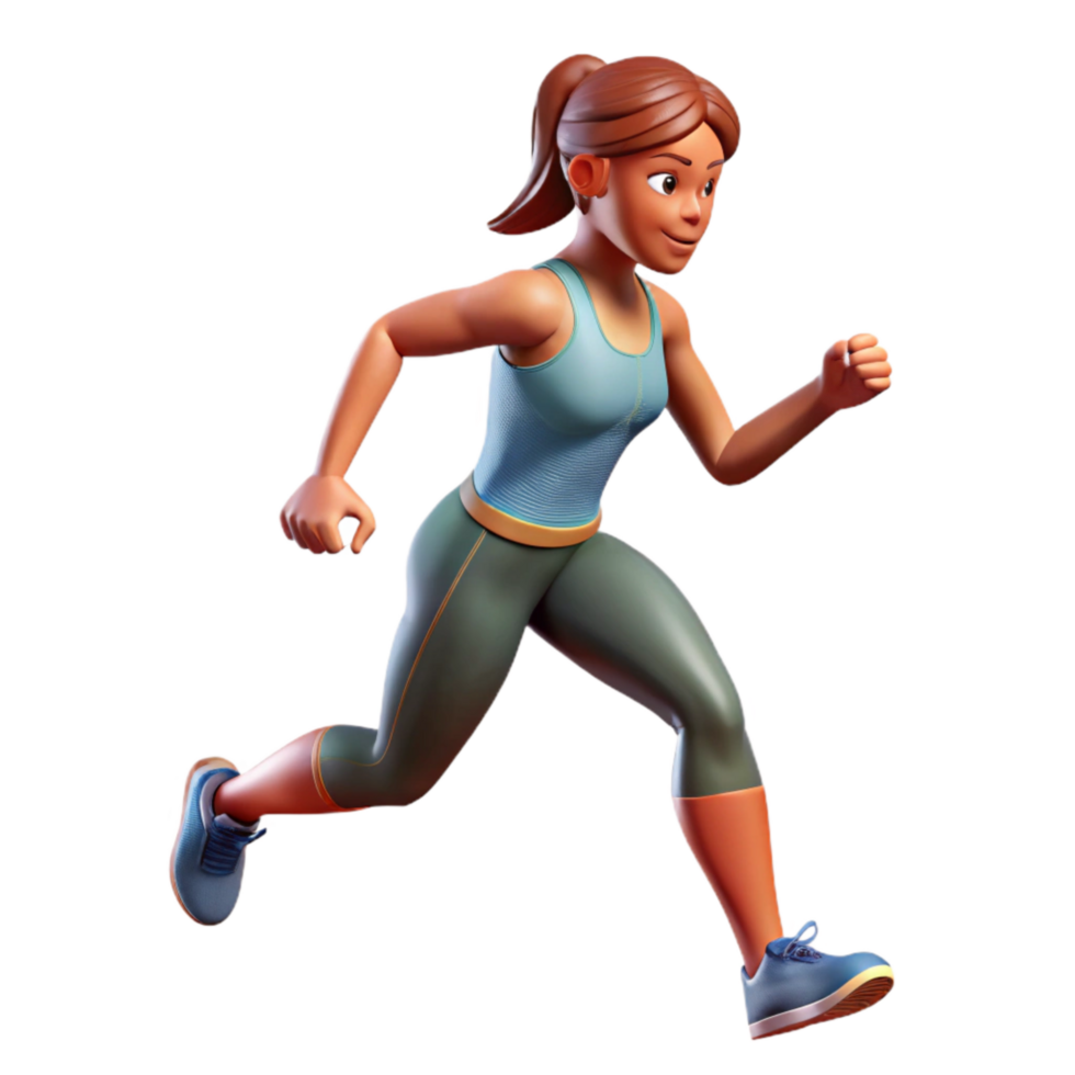 wonderful rustic Female Athlete Running Silhouette Isolated Cutout exclusive png