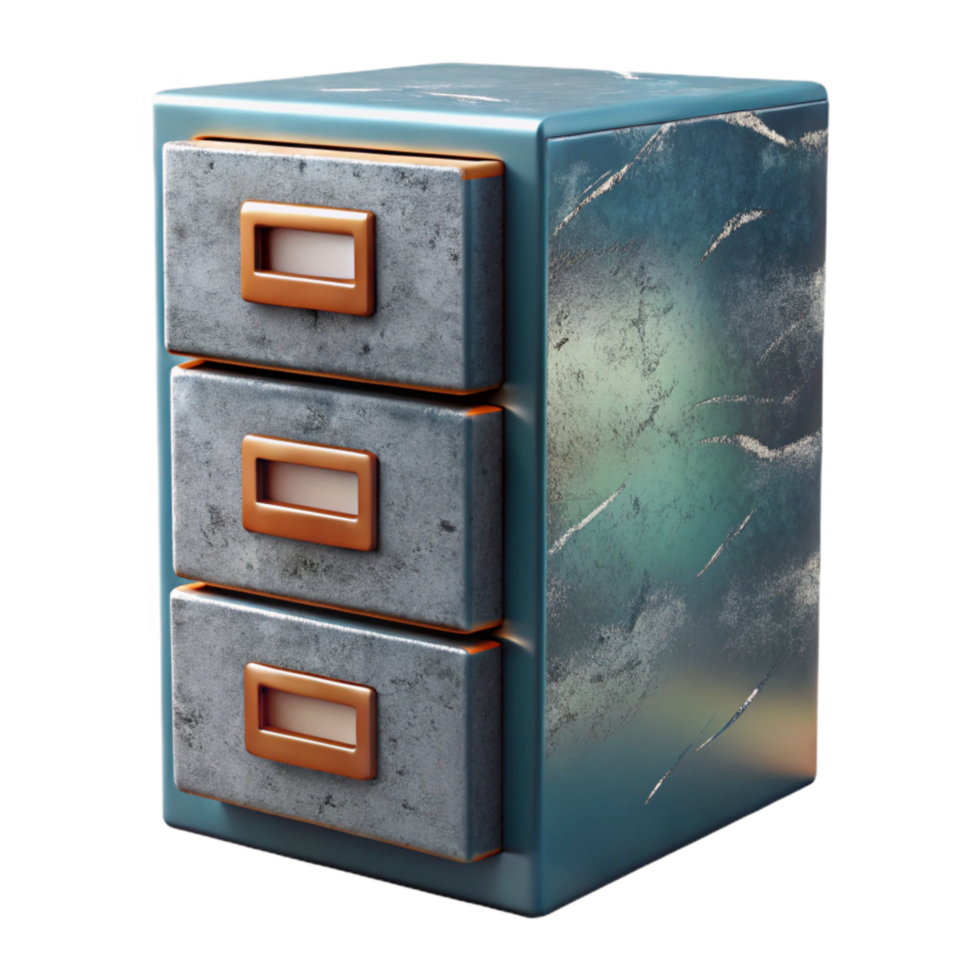 wonderful rustic File Cabinet Front View Cutout Element detailed png