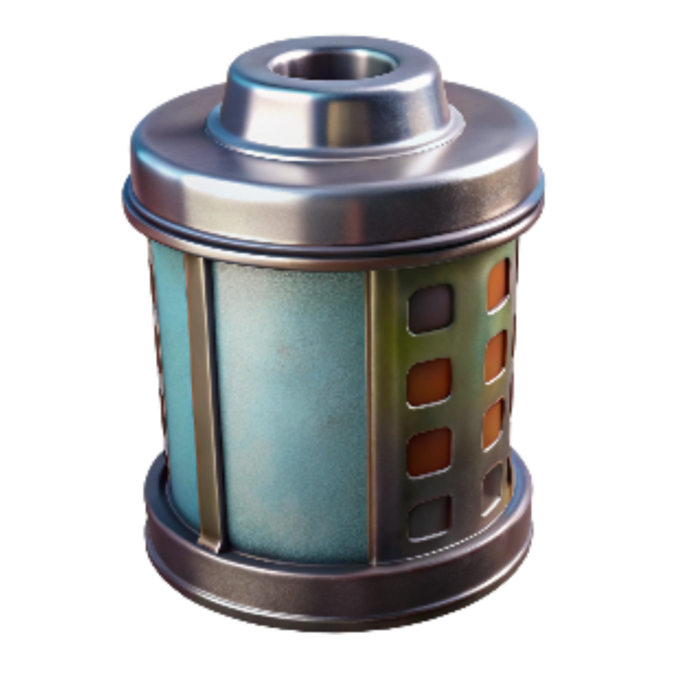 impressive modern Film Canister Metal Container Transparent Background authentic png