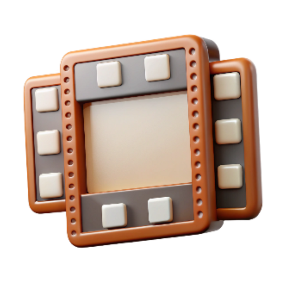 impressive vintage Film Strip with Frames Cutout Element original png