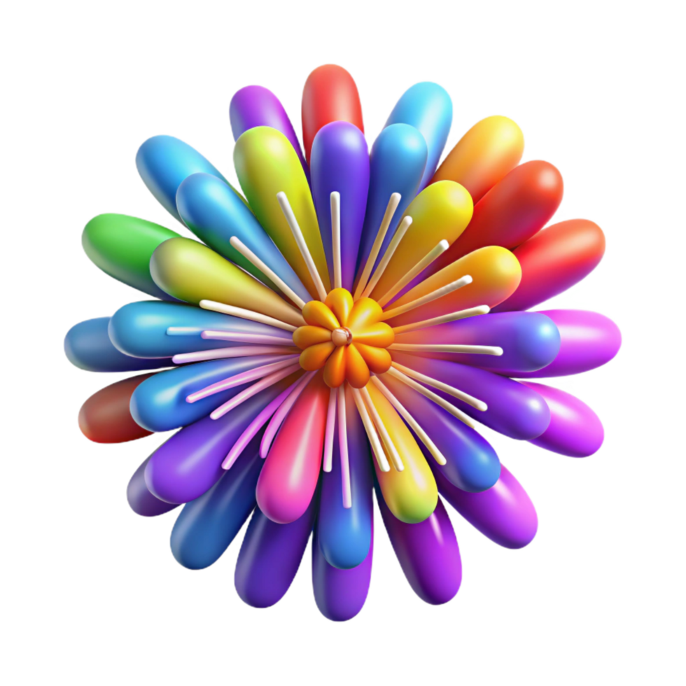 wonderful abstract Fireworks Display Colorful Explosions Isolated Element high resolution png