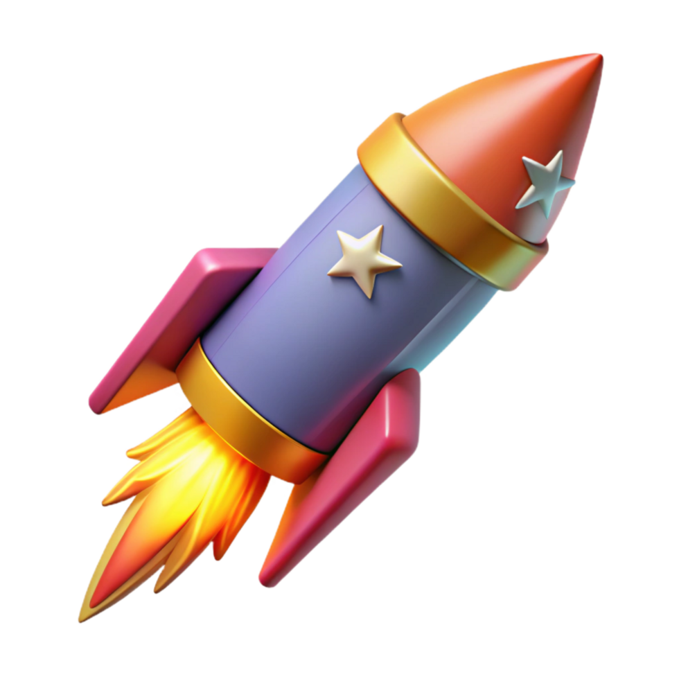 vibrant vintage Fireworks Rocket Launching with Transparent Background authentic png