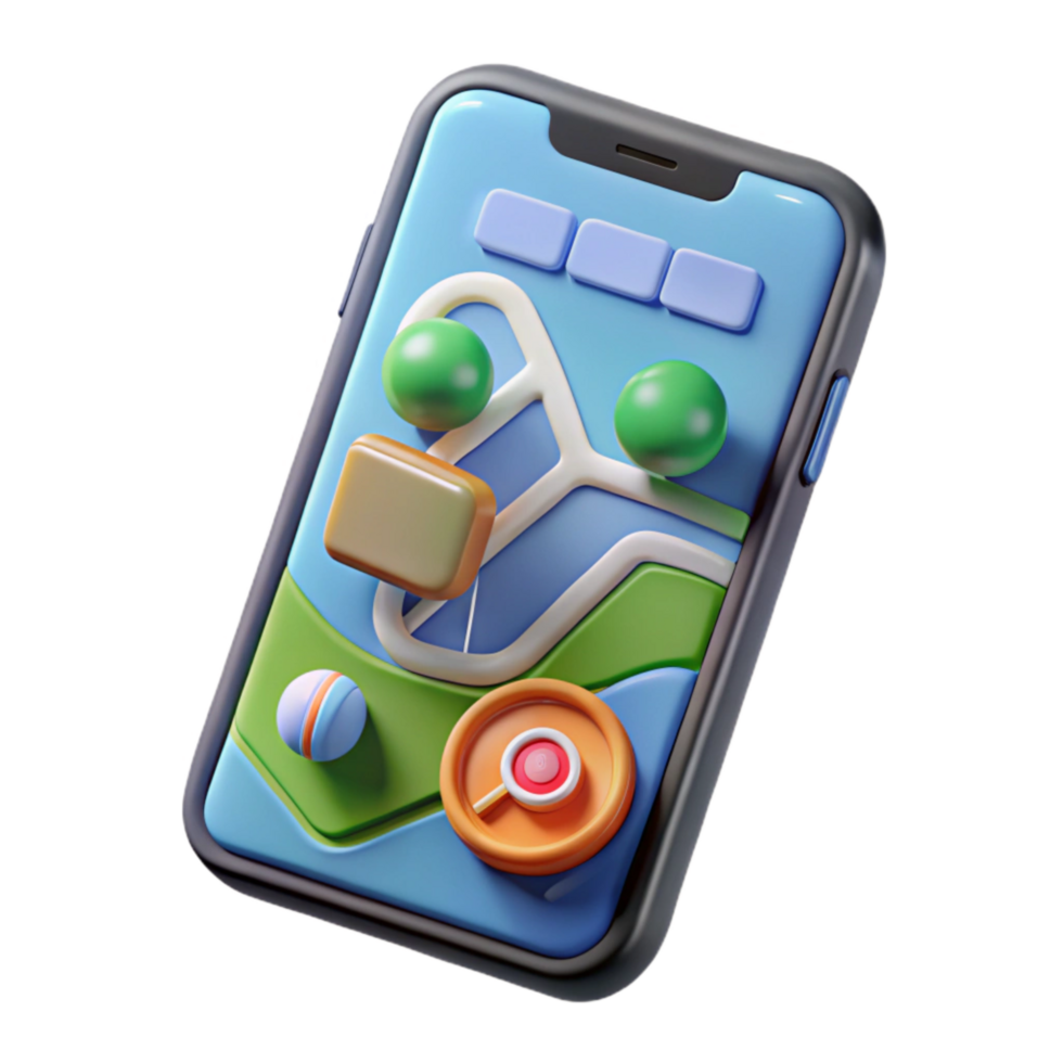 elegant minimalist Fitness App Interface on Phone Transparent Background authentic png