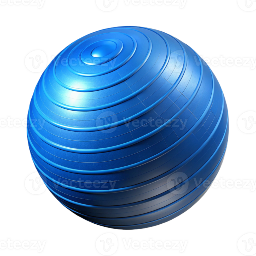 vibrant rustic Fitness Ball Blue Color Cutout 4K png