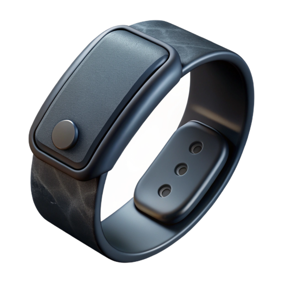 vibrant artistic Fitness Tracker Black Color Cutout premium png