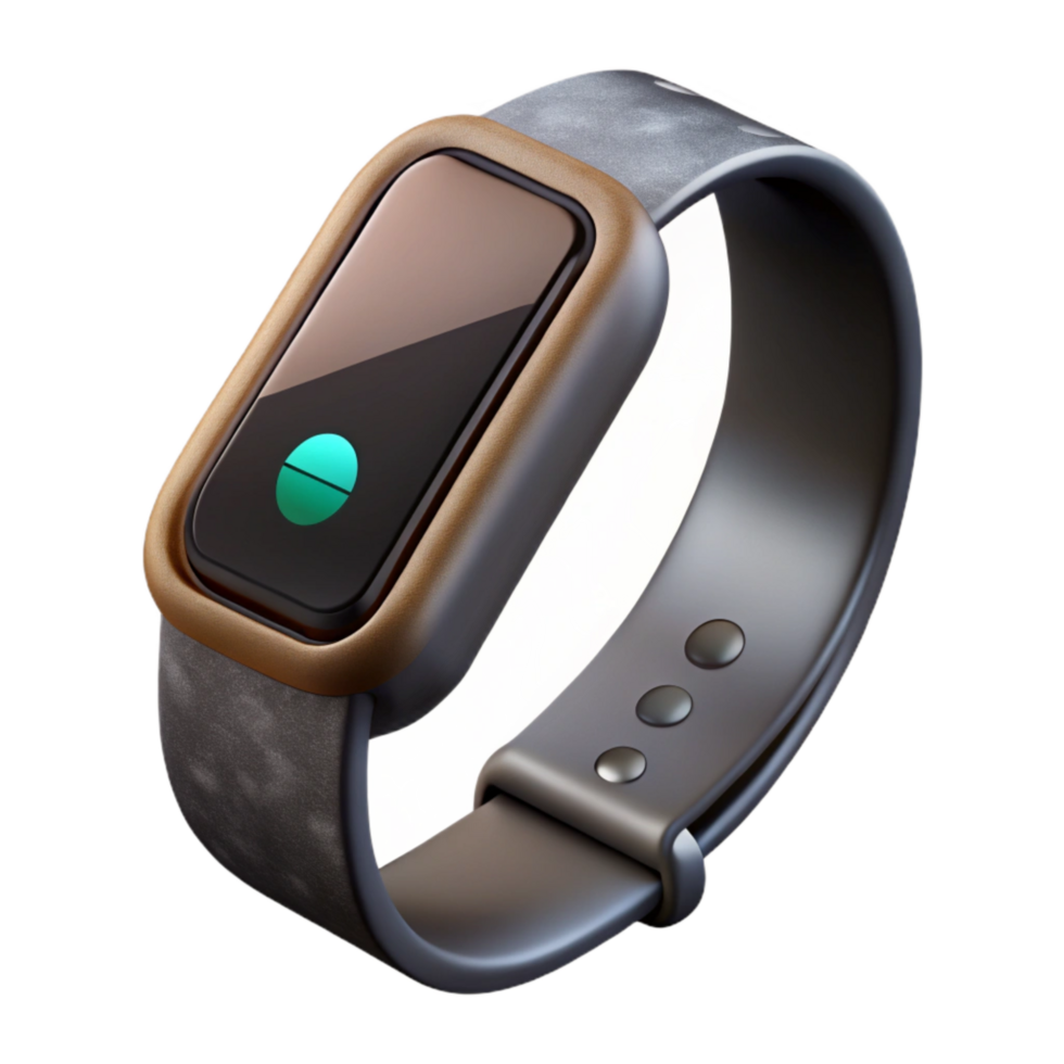 extraordinary minimalist Fitness Tracker Black Digital Display Data Transparent Background exclusive png