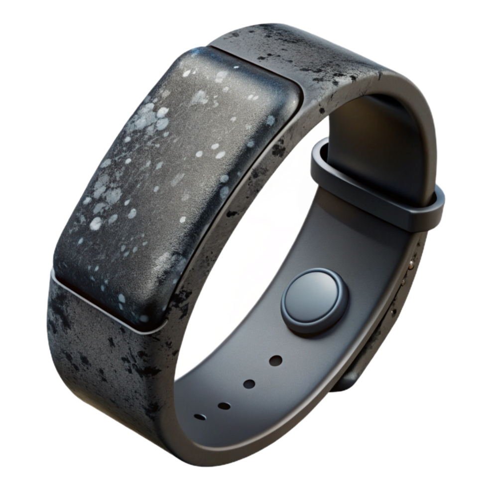 vibrant traditional Fitness Tracker Black Color Cutout 4K png