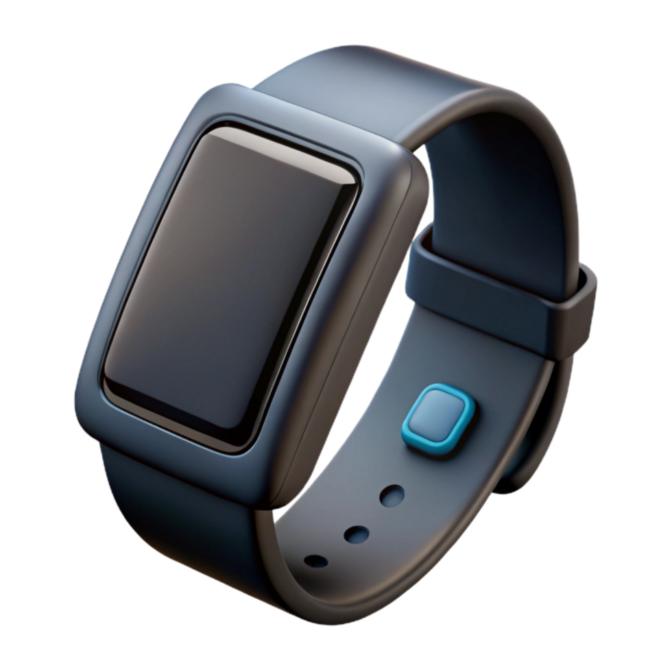 vibrant vintage Fitness Tracker Black Oled Display Isolated premium png