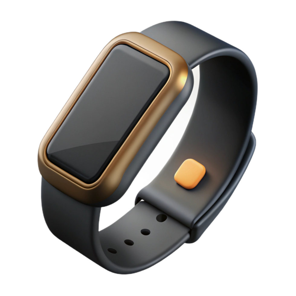 wonderful vintage Fitness Tracker Black Oled Display Isolated premium png