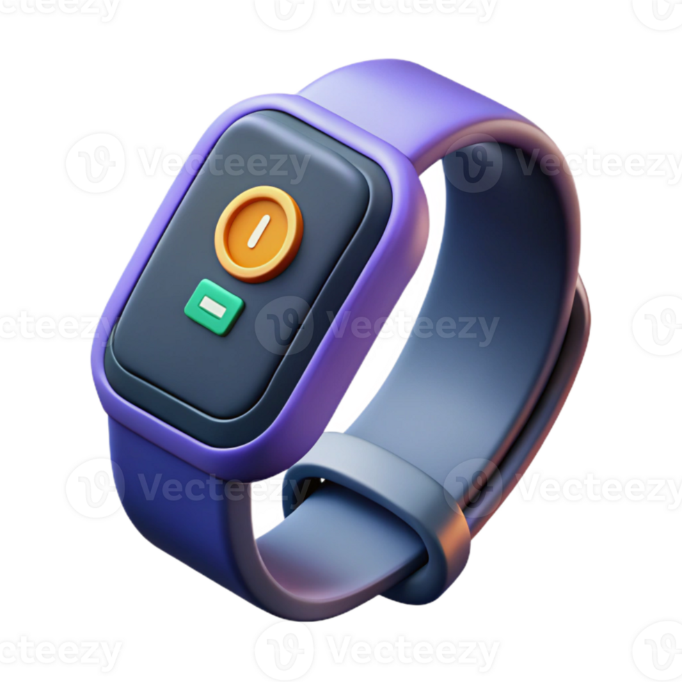 serene artistic Fitness Tracker Displaying Calories Burned Isolated professional png
