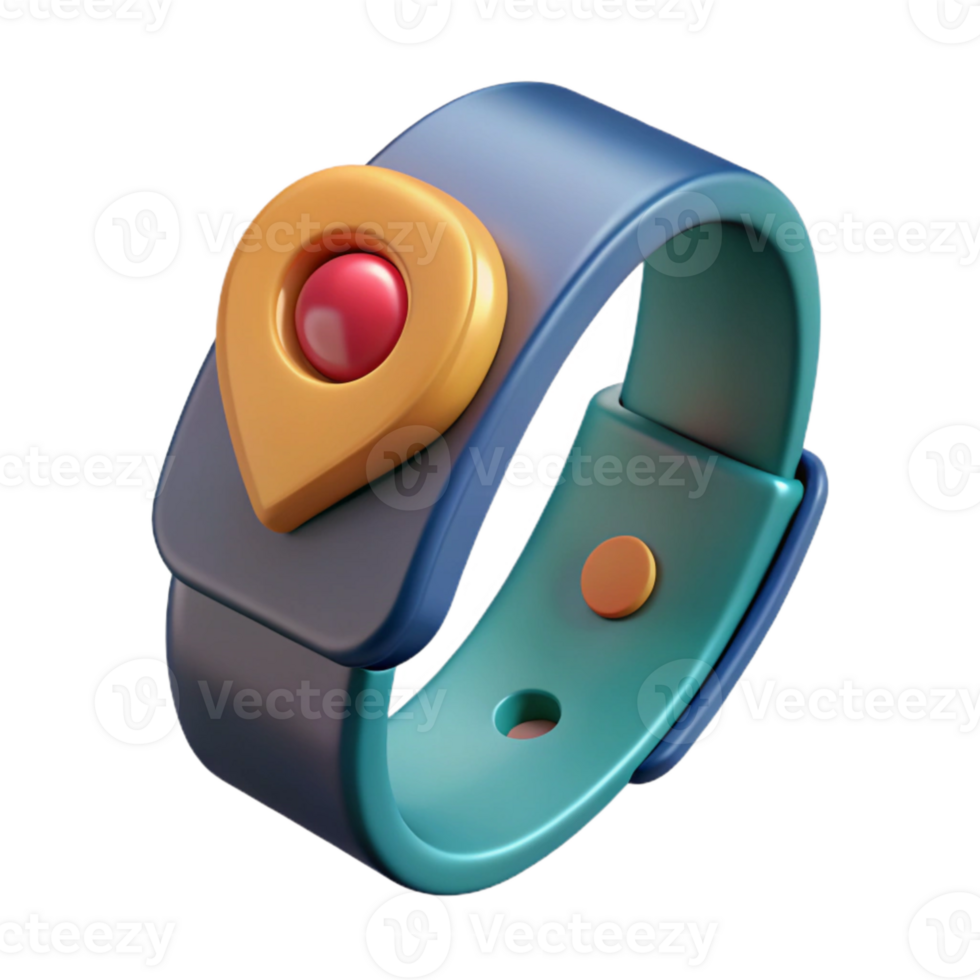 dramatic rustic Fitness Tracker Displaying Distance Traveled Isolated high resolution png