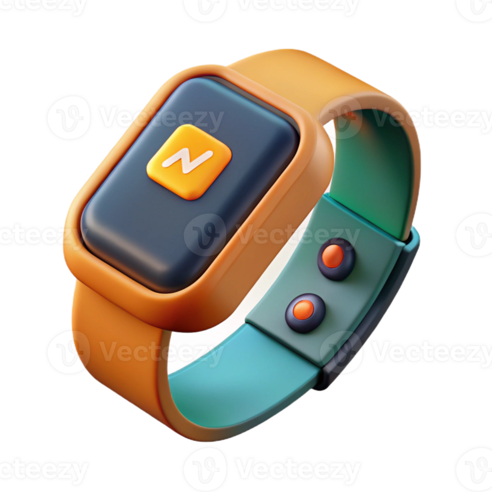 impressive creative Fitness Tracker Displaying Calories Burned Isolated high resolution png