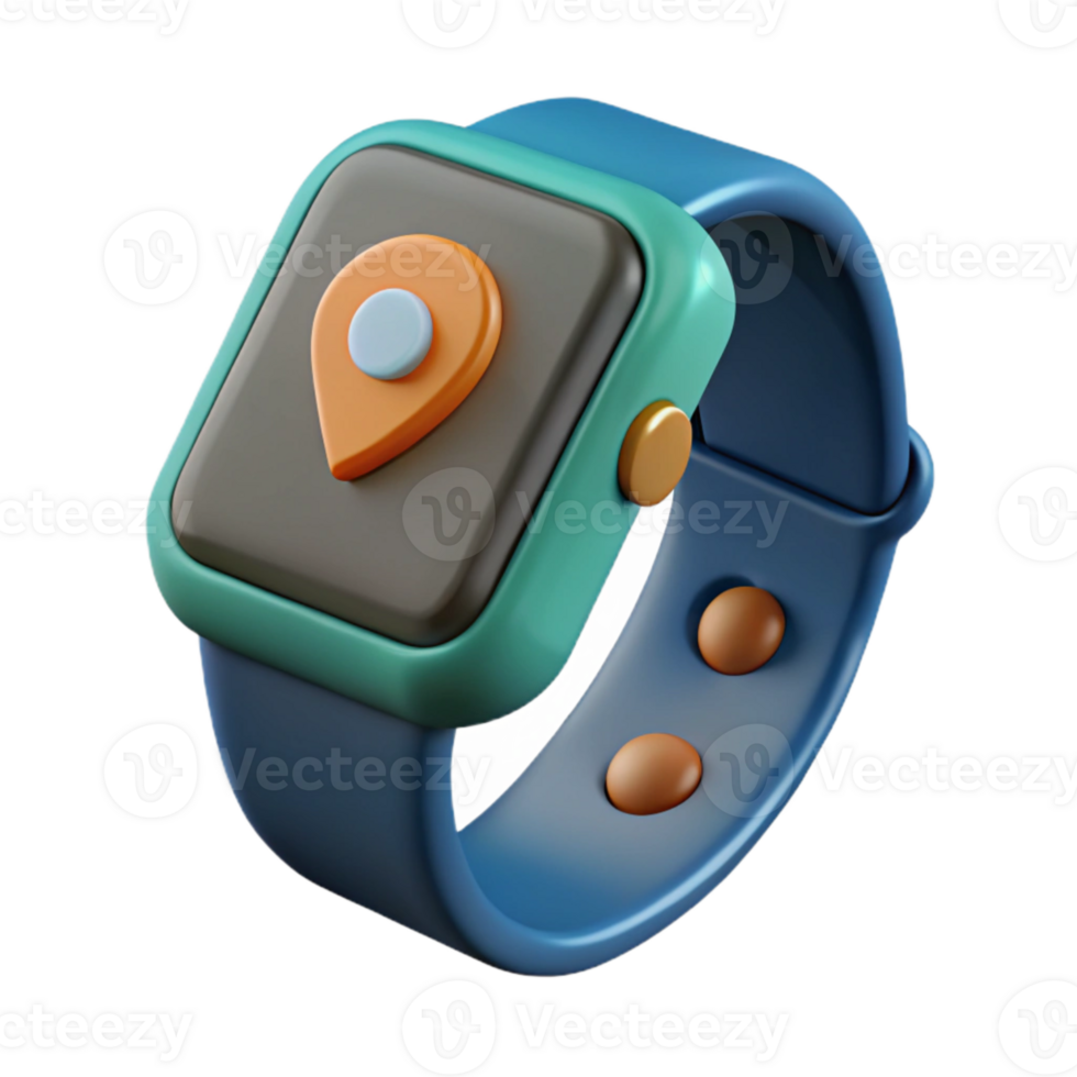 wonderful abstract Fitness Tracker Displaying Distance Traveled Isolated high resolution png