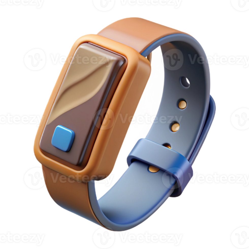 serene minimalist Fitness Tracker Displaying Steps Transparent Background high resolution png