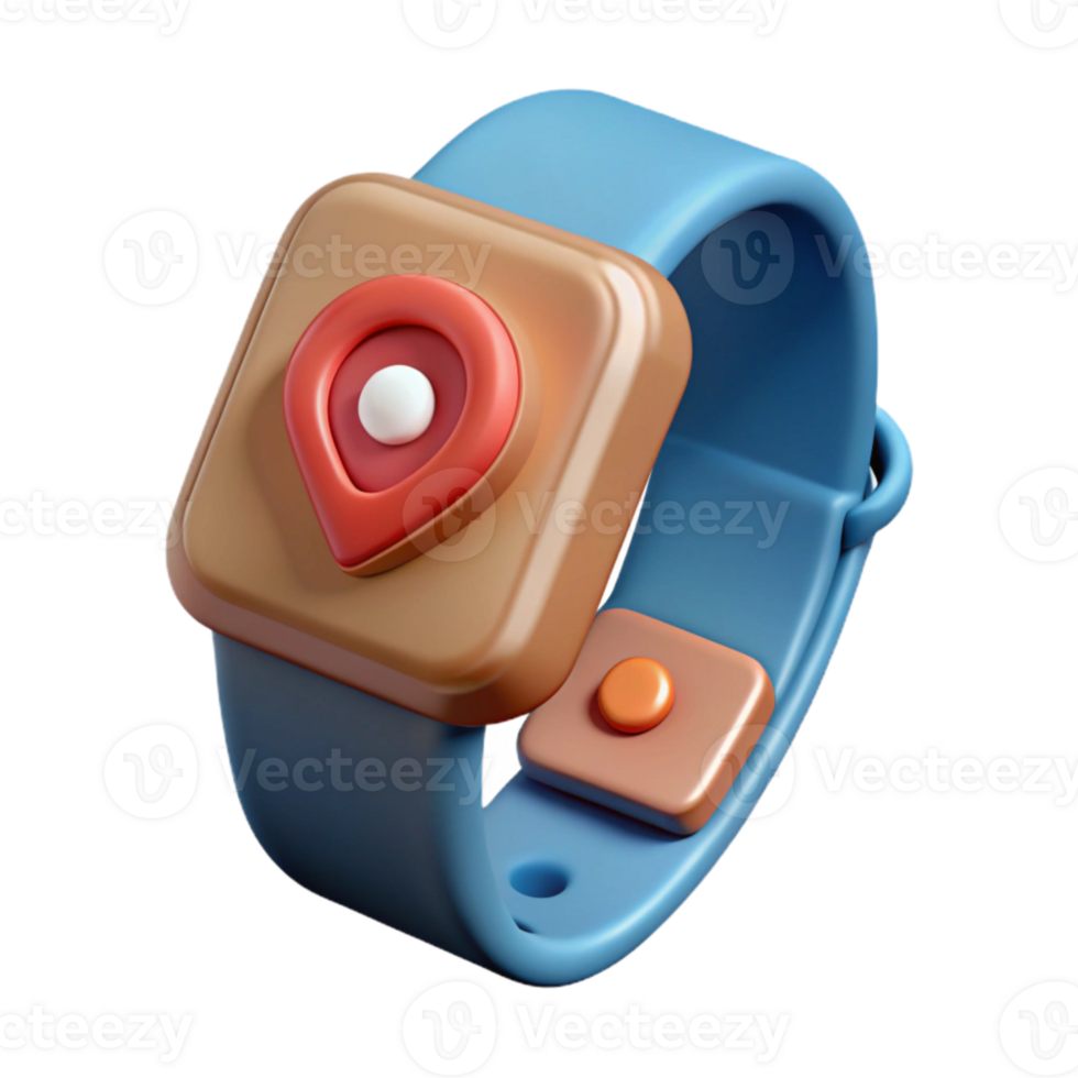 vibrant rustic Fitness Tracker on Wrist Close Up Isolated Transparent Background high resolution png