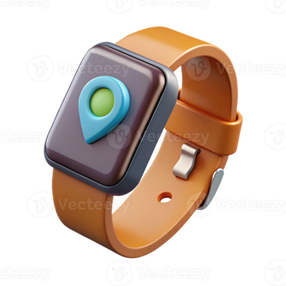 wonderful modern Fitness Tracker on Wrist Close Up Isolated Transparent Background premium png