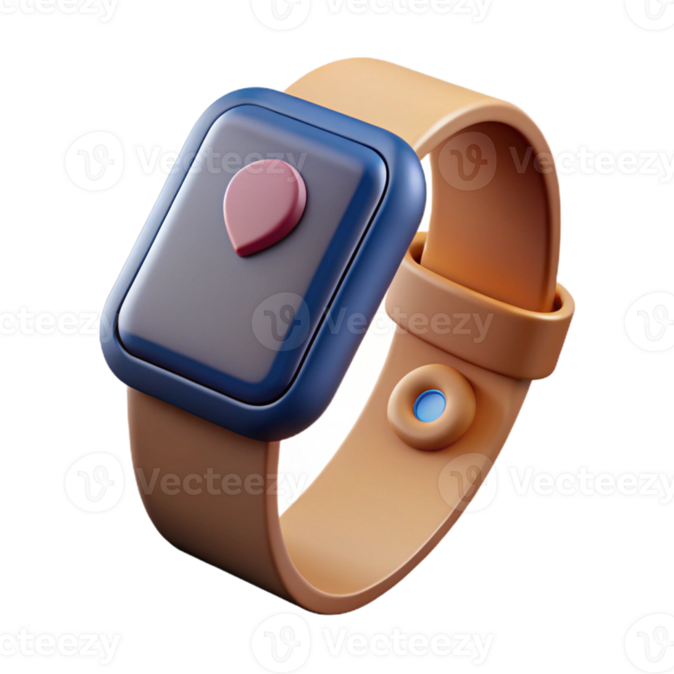 impressive vintage Fitness Tracker on Wrist Close Up Isolated Transparent Background high quality png
