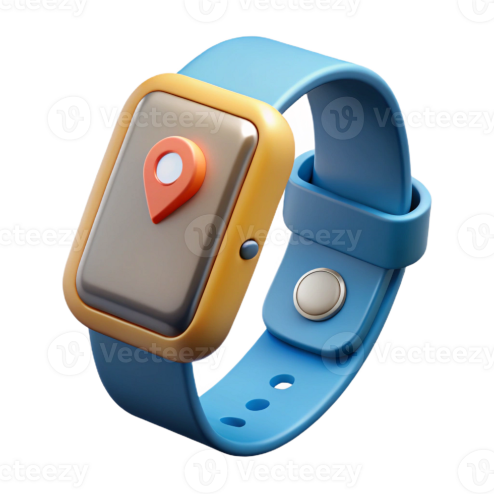 stunning artistic Fitness Tracker on Wrist Close Up Isolated Transparent Background authentic png