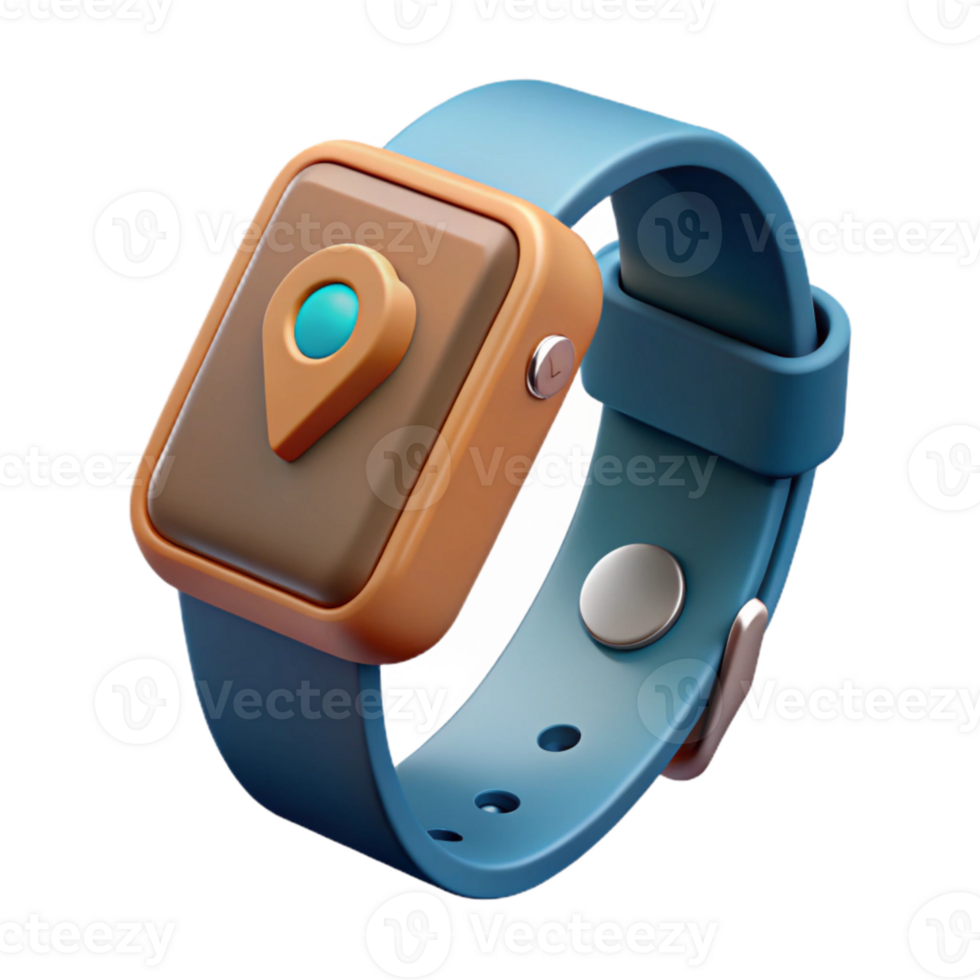 dramatic rustic Fitness Tracker on Wrist Close Up Isolated Transparent Background premium png