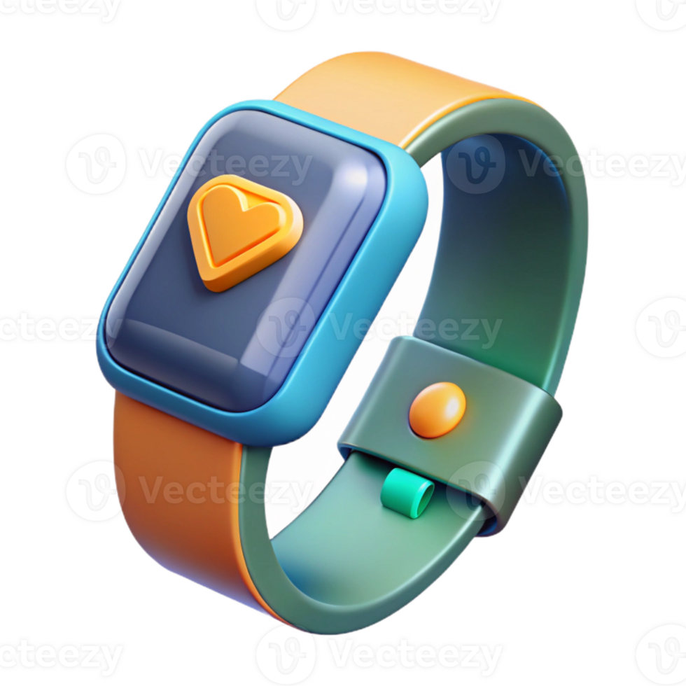 magnificent artistic Fitness Tracker Showing Steps Isolated detailed png