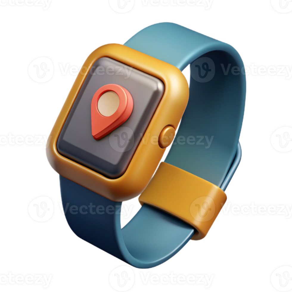 elegant classic Fitness Tracker Watch on Wrist Cutout premium png