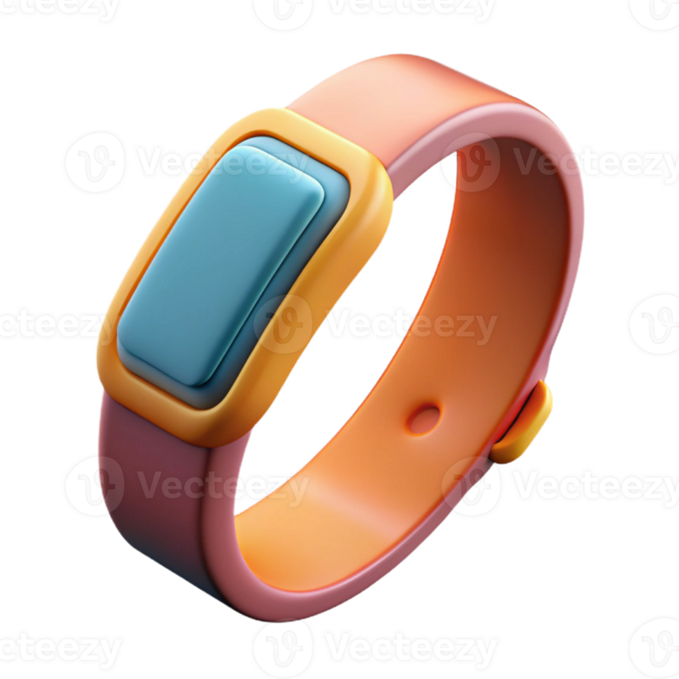 dramatic vintage Fitness Tracker Wristband Silicone Isolated Cutout premium png