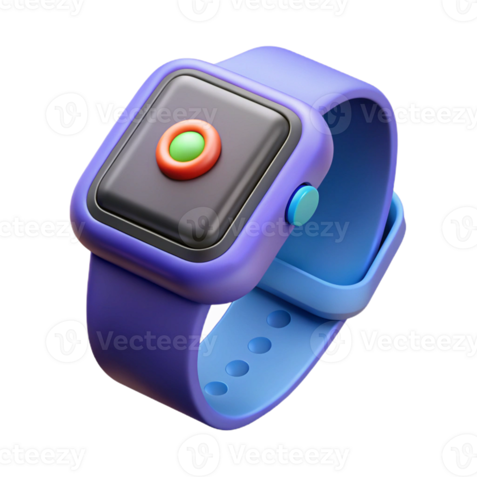 serene contemporary Fitness Watch Digital Display Isolated exclusive png