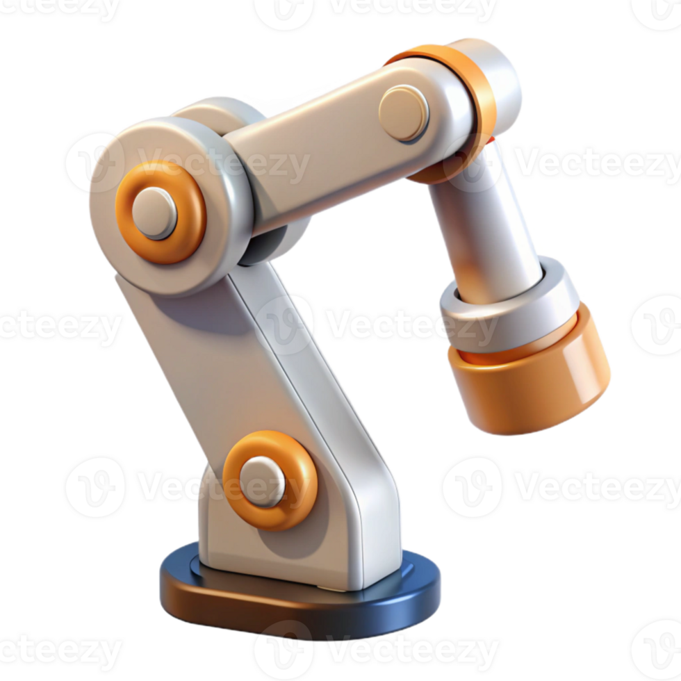 stunning minimalist Flat Robot Arm Extended Forward Transparent genuine png