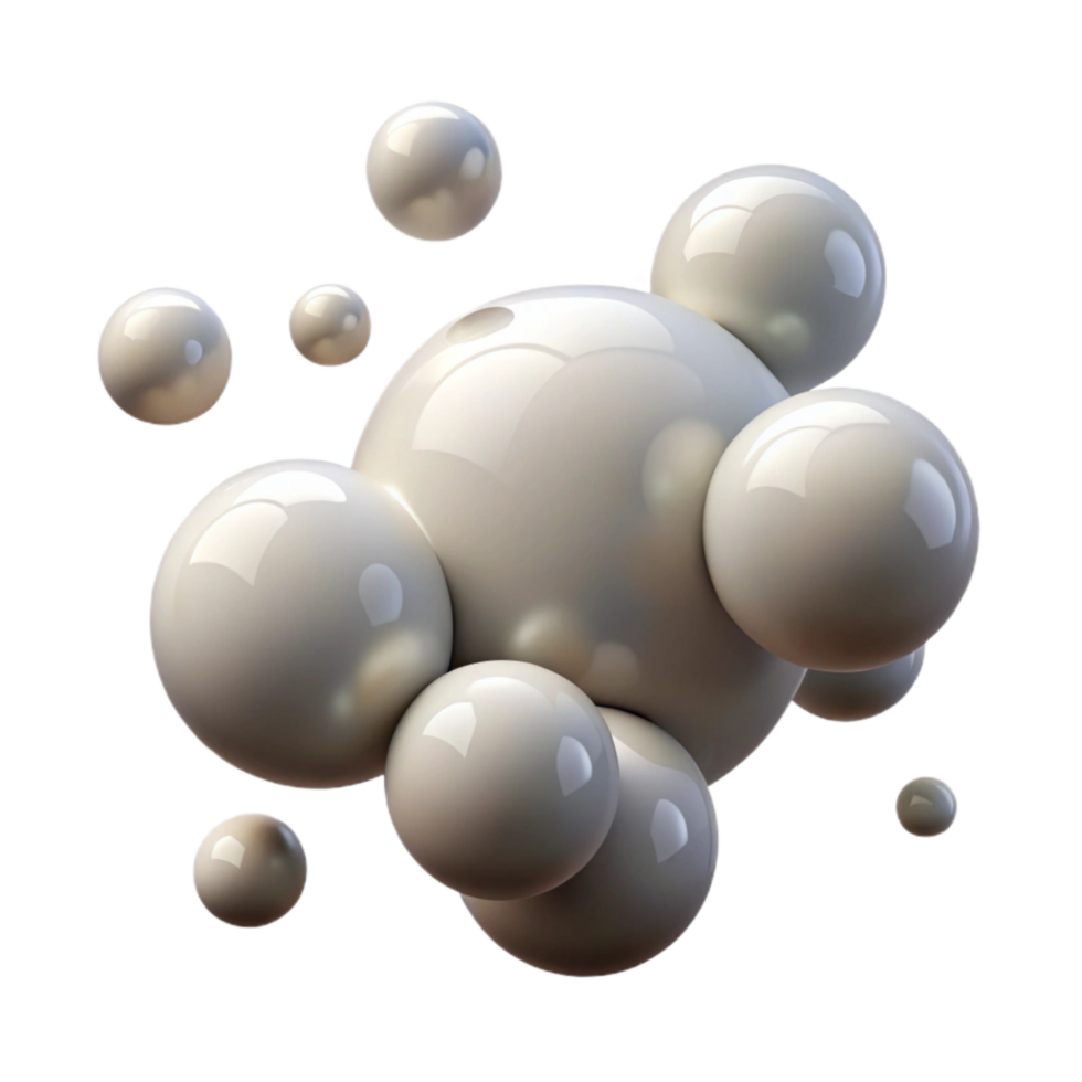 magnificent creative Floating Bubbles Symbolizing Thoughts with Transparent Background Isolated exclusive png