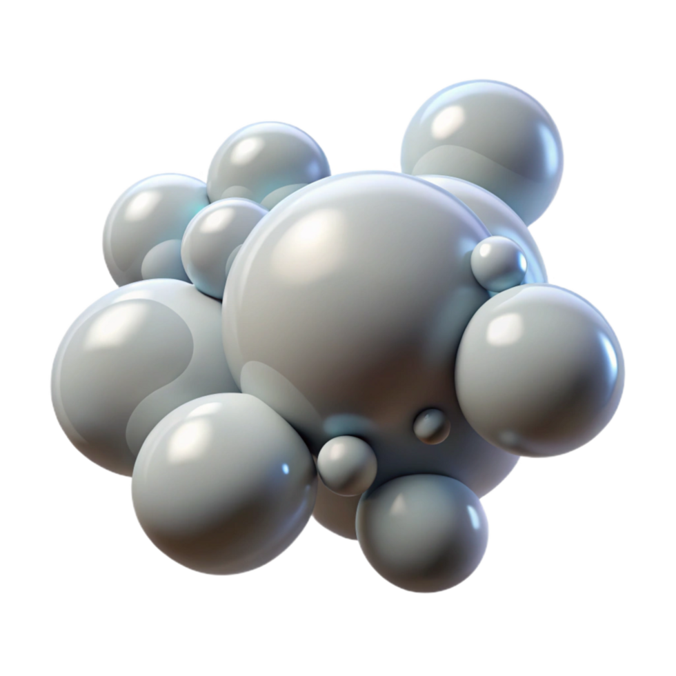 magnificent artistic Floating Bubbles Symbolizing Thoughts with Transparent Background Isolated professional png