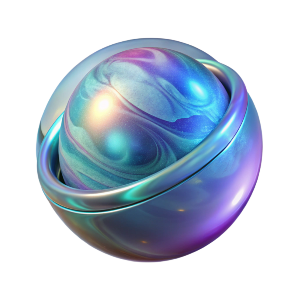 wonderful traditional Floating Holographic Sphere Rotating Transparent Background authentic png