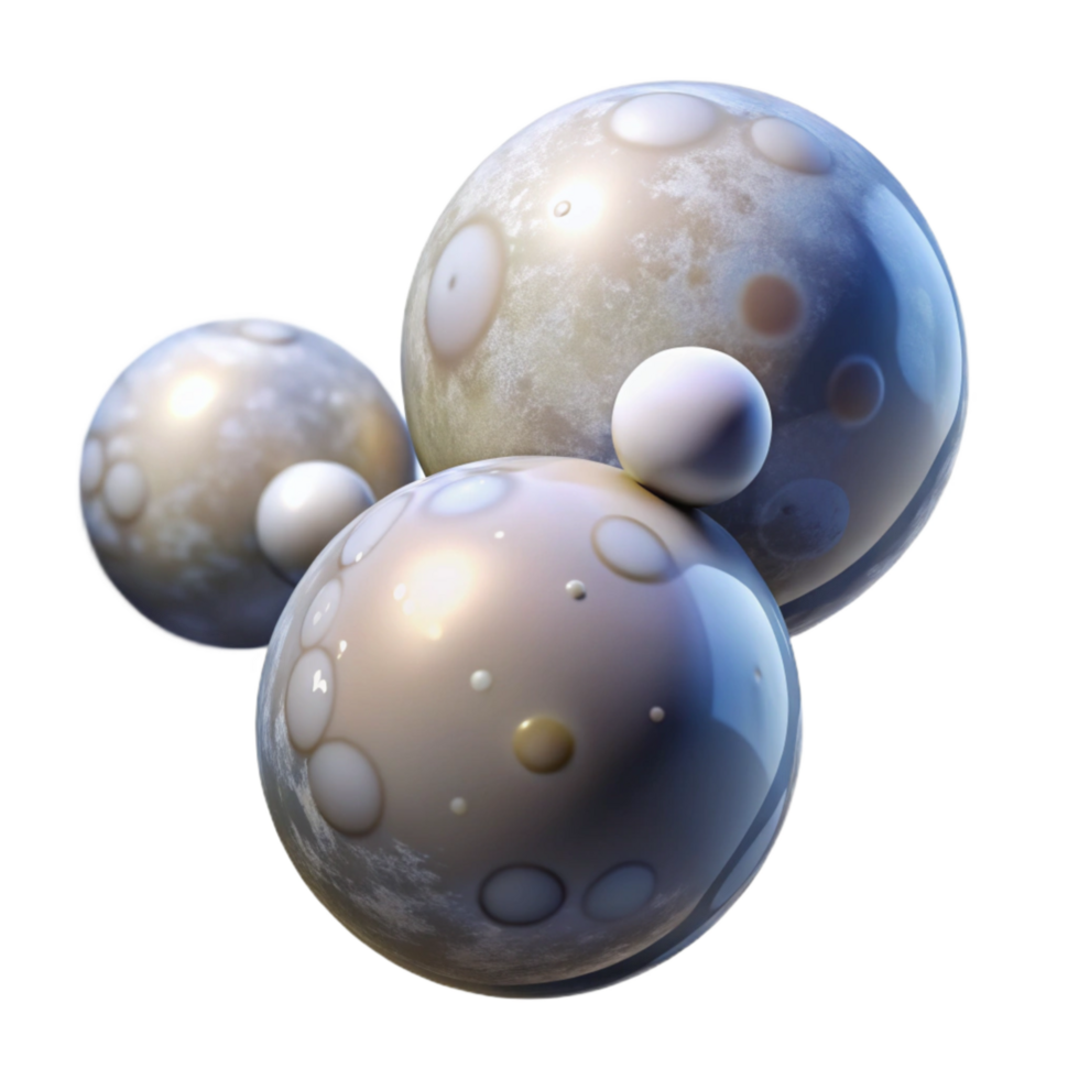 dramatic traditional Floating Orbs Representing Positive Energy with Transparent Background Isolated 4K png