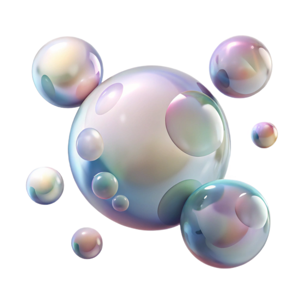 wonderful minimalist Floating Soap Bubbles Transparent Background exclusive png